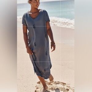 J. Jill Blue Midi Dress